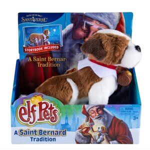 Elf on the Shelf Elf Pets A St. Bernard Tradition Plush Toy with Storybook